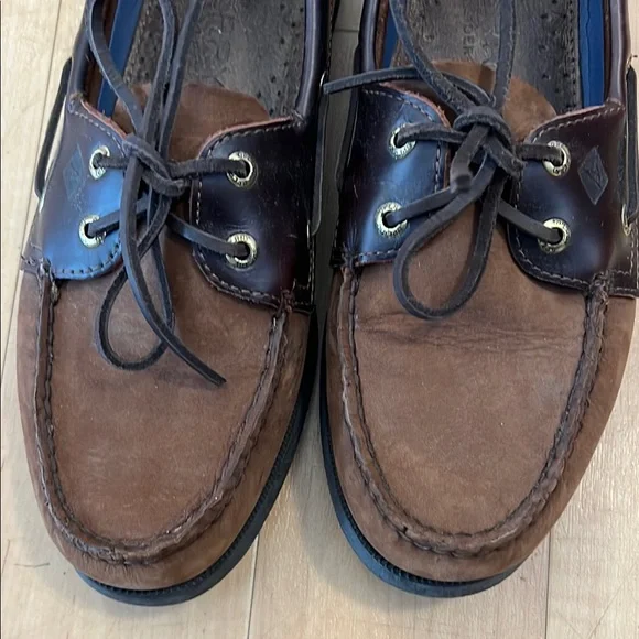 Sperry Brown Boat Shoes Moccasin Style 9.5 - Picture 4 of 10